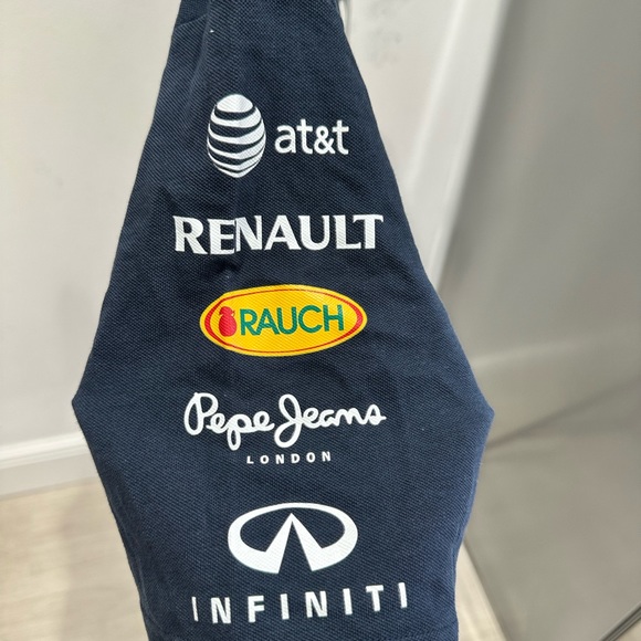 Pepe Jeans Red bull Infinity navy polo neck t shirt size M short sleeve new - Picture 5 of 8